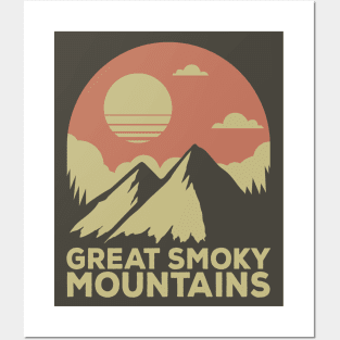 Great Smoky mountains national park retro Posters and Art